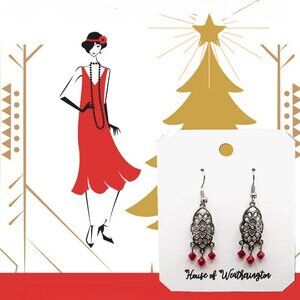 Handcrafted Vintage Inspired Beaded Chandelier Earrings